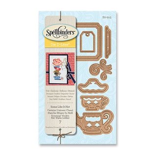 Spellbinders und Rayher Troquelado y estampado en relieve plantilla: Con faldas ya lo loco