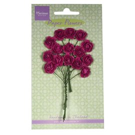 Marianne Design Paper Flower, Rosen, dunkel pink