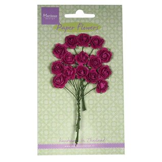 Marianne Design Fleur de papier, roses, rose foncé