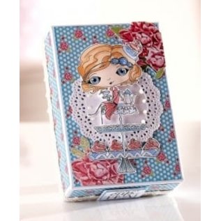 Crafter's Companion Stamp + robinet de base Carte: Fille avec Cupcake