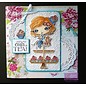 Crafter's Companion Stamp + robinet de base Carte: Fille avec Cupcake