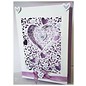 Die'sire Punching and embossing template: Filigree Heart frame