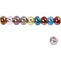 Schmuck Gestalten / Jewellery art 10 glass beads, D: 13-15 mm, transparent colors