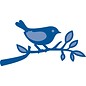 Marianne Design Troquelado y estampado en relieve plantilla: Pájaro en una rama
