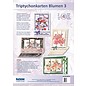 BASTELSETS / CRAFT KITS Bastelset: Triptychonkarten (carte trifold) avec des fleurs