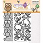 STICKER / AUTOCOLLANT 1 Glitterfoil arc / 2 Peel-off stickers: Owl