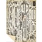 Karten und Scrapbooking Papier, Papier blöcke 1 scatola di design ad arco "Vintage Labels", 250g.-Dimensioni di qualità: 24 x 34 cm