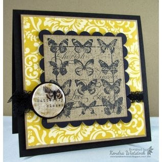 Crafter's Companion A5 Unmounted rubber stamps set: birds, butterflies, crown and carriage with horse