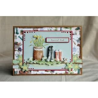 Docrafts / Papermania / Urban A4 decoupage cards set, garden motifs