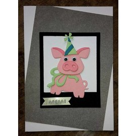 Marianne Design Ponsen en embossing sjablonen: Pigs