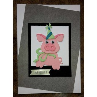 Marianne Design Ponsen en embossing sjablonen: Pigs