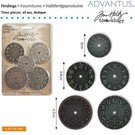 Embellishments / Verzierungen 5 antique watches, various size - back in stock!