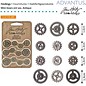 Embellishments / Verzierungen Mini Zahnräderchen, 12 pezzi, di antiquariato - unico disponibile!