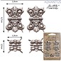 Embellishments / Verzierungen 4 metals hinges, antique