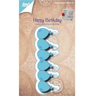 Joy!Crafts / Jeanine´s Art, Hobby Solutions Dies /  Punching and embossing stencil border with balloons