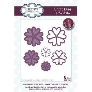 CREATIVE EXPRESSIONS und COUTURE CREATIONS Punching and embossing template: The Finishing Touches Collection