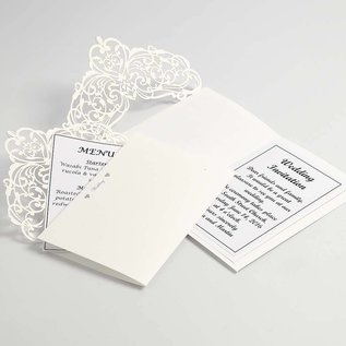 KARTEN und Zubehör / Cards Karte & Umschlag, Kartengröße 12x17,7 cm, creme, 5 Stück, 230 g LETZTE VERFÜGBAR