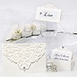 KARTEN und Zubehör / Cards Place cards, size 10,7x5,4 cm, cream, 10 pieces