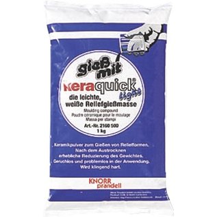 Modellieren Keraquick light PE Beutel1kg white