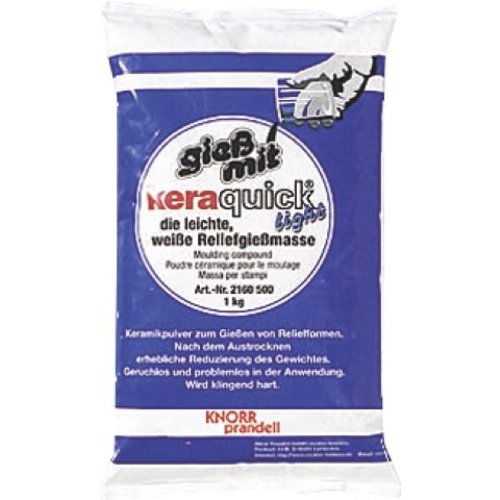GIESSFORM / MOLDS ACCESOIRES lumière KERAQUICK PE Beutel1kg blanc GIESSFORM / MOLDS ACCESOIRES lumière KERAQUICK PE Beutel1kg blanc