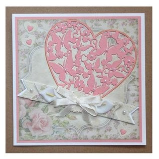 Joy!Crafts / Jeanine´s Art, Hobby Solutions Dies /  Punching and embossing templates: Heart with butterflies