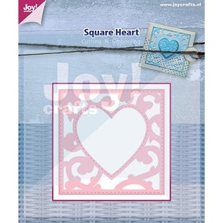 Joy!Crafts / Jeanine´s Art, Hobby Solutions Dies /  Punching and embossing stencil: square with heart