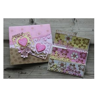 Joy!Crafts / Jeanine´s Art, Hobby Solutions Dies /  Punching and embossing stencil: square with heart