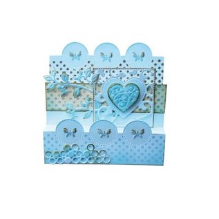 Joy!Crafts / Jeanine´s Art, Hobby Solutions Dies /  Punching and embossing stencil: square with heart