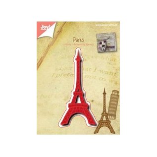 Joy!Crafts / Jeanine´s Art, Hobby Solutions Dies /  Taglio e goffratura stencil: Torre Eiffel