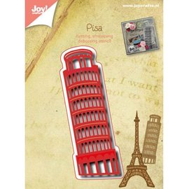 Joy!Crafts / Jeanine´s Art, Hobby Solutions Dies /  Ponsen en embossing sjablonen: Toren van Pisa