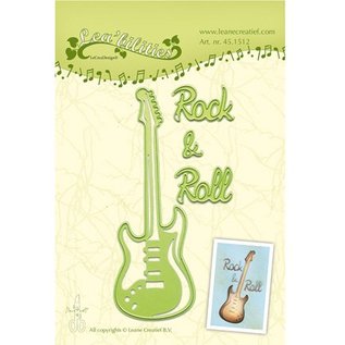 Leane Creatief - Lea'bilities und By Lene Corte y estampado en relieve plantillas, guitarra