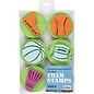 Kinder Bastelsets / Kids Craft Kits Stempel aus Moosgummi: Sport, insgesamt 12 Motive