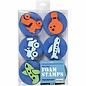 Kinder Bastelsets / Kids Craft Kits Stempel lavet af skumgummi: transport, i alt 12 designs