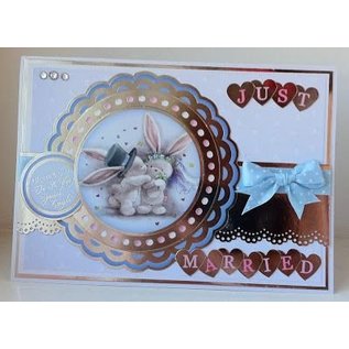 Crafters Company: BeBunni A6 Unmounted rubber stamps set, wedding