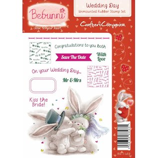 Crafters Company: BeBunni A6 gomma Unmounted francobolli set, matrimonio