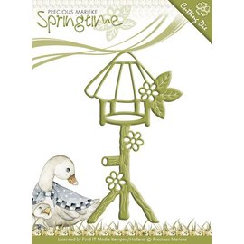 Precious Marieke Stamping and embossing stencil, Birdhouse