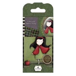 Gorjuss / Santoro NIEUW: Mini rubber stamp No.14 Little Red