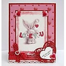 Crafters Company: BeBunni Rubber stamp, sujet BeBunni: Je t'aime