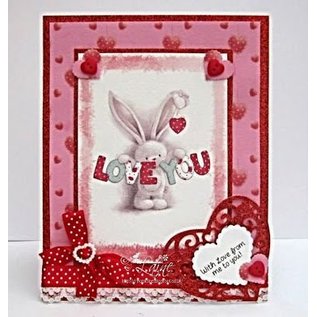 Crafters Company: BeBunni Rubber stamp, BeBunni topic: I Love You