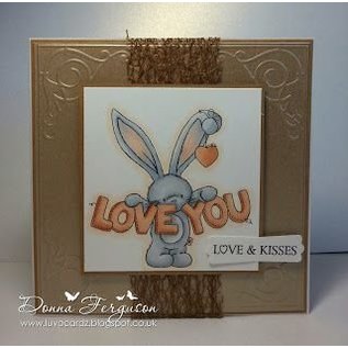 Crafters Company: BeBunni Rubber stamp, BeBunni topic: I Love You