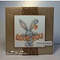 Crafters Company: BeBunni Rubber stamp, BeBunni topic: I Love You
