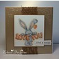 Crafters Company: BeBunni Rubber stamp, sujet BeBunni: Je t'aime