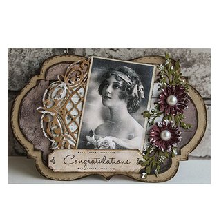 CREATIVE EXPRESSIONS und COUTURE CREATIONS Punching and embossing template, Lattice Arched Adornment