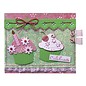 Marianne Design Stamping and Embossing stencil, Cupcake