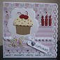 Marianne Design Stamping and Embossing stencil, Cupcake