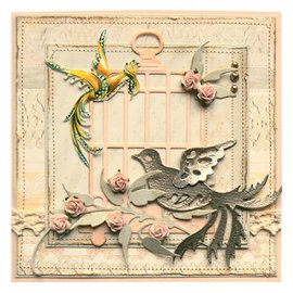 Marianne Design Stempelen en embossing stencil, vogel