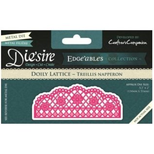 Die'sire NEW: punching and stamping template Diesire: doily Lattice