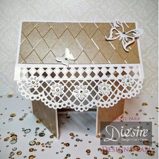 Die'sire NEW: punching and stamping template Diesire: doily Lattice