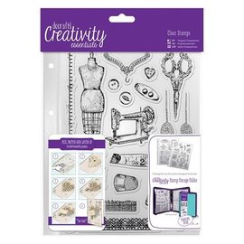 Docrafts / Papermania / Urban Transparent stamps Haberdashery