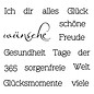 Stempel / Stamp: Transparent Transparent stamps: text with different needs